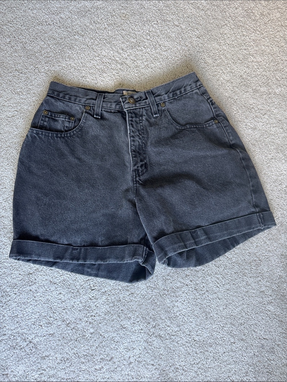 Vintage High Waist Jean Shorts by Express - 7/8